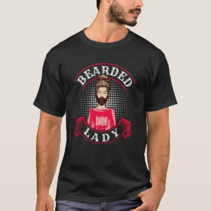 Camiseta Dama Barbuda Circo Figurino de Circo Vintage