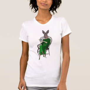 Camiseta Dama Bella Rabbit Tomando chá 2