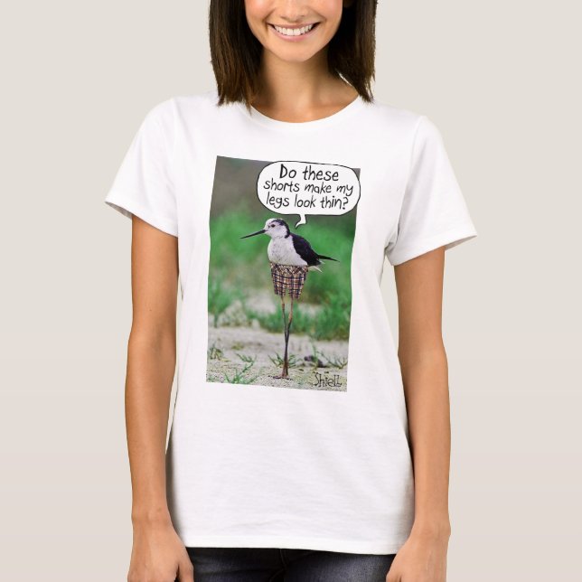 Camiseta Dama da BIRD SHORTS para uma mulher (Frente)