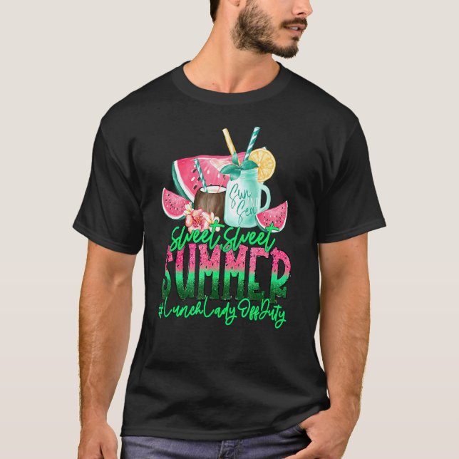 Camiseta Dama De Almoço No Último Dia Do Verão (Frente)