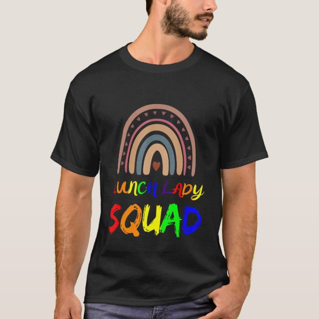 Camiseta Dama de Almofadas do Rainbow Lady Squad Cafteria C (Frente)