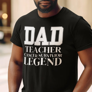 Camiseta Dama de Dia de os pais de Consciência do Cancer So