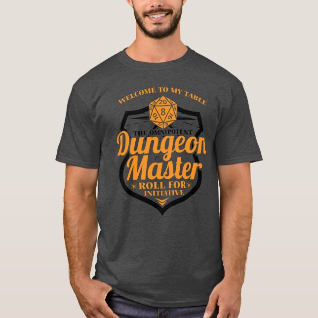Camiseta Dama de diversão do Dungeon Master Gamer RPG (Frente)