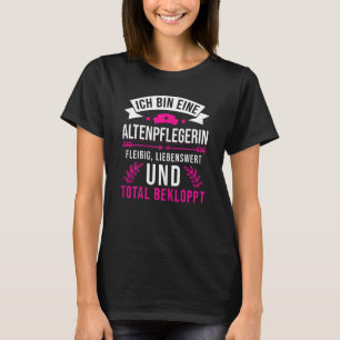 Camiseta Dama de enfermeira idosa - educadora de idosos eng