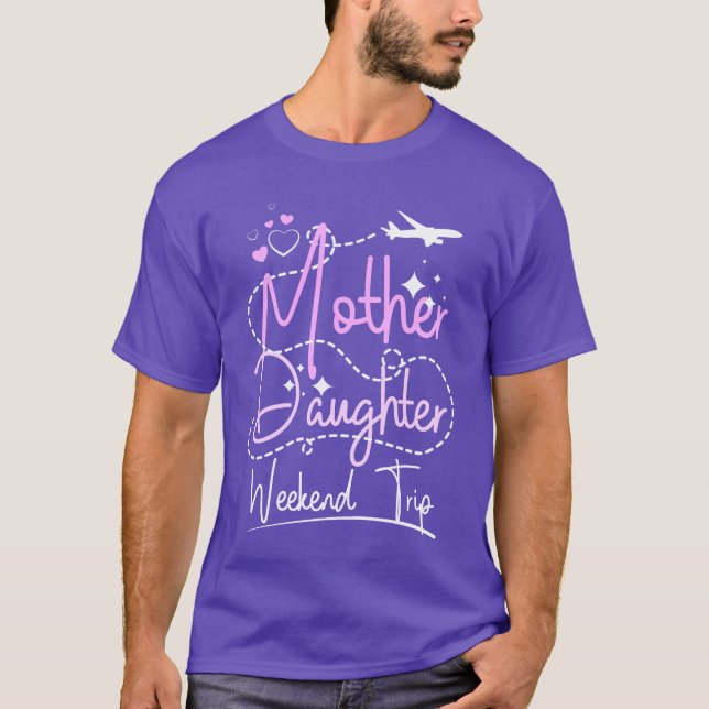 Camiseta Dama de fim de semana da Mãe Filha (Frente)