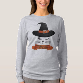 Camiseta Dama de Gatos Sóbria e Sexy para o Halloween