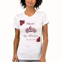 Dama de Honor Rosa vermelha Quinceañera Name Space