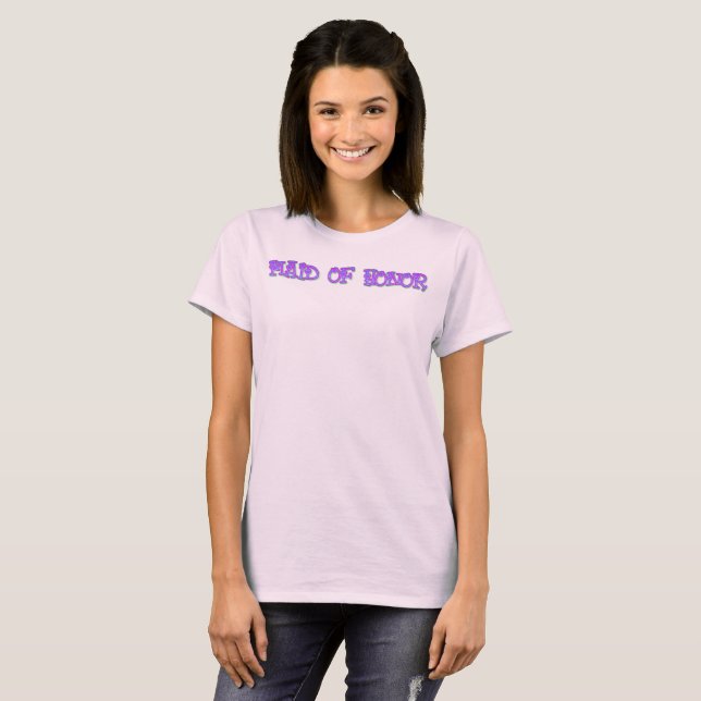 Camiseta Dama De Honra Corações (Frente Completa)