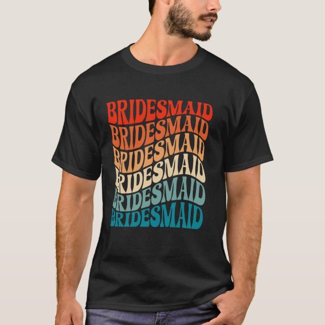 Camiseta Dama de honra despedida de solteira chá de noiva B (Frente)