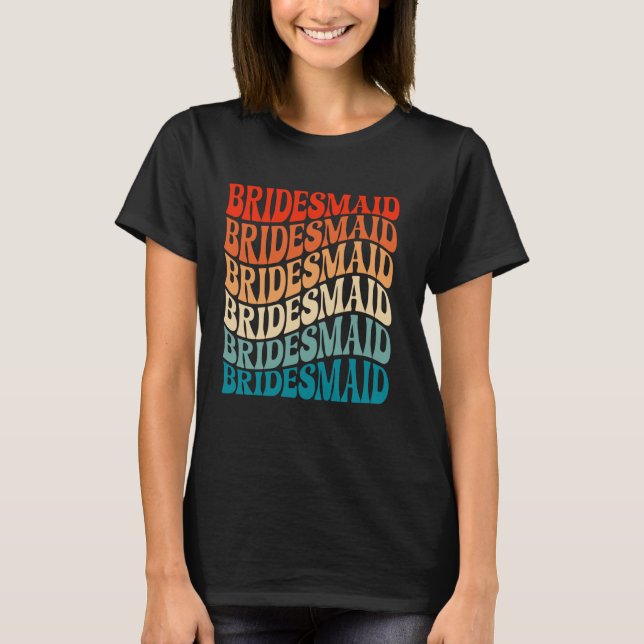 Camiseta Dama de honra despedida de solteira festa de casam (Frente)