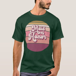 Camiseta Dama de Honra Despedida de Solteira Retro Vintage