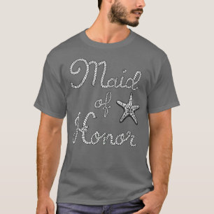 Camiseta Dama De Honra Estrela do Mar Casamento na Praia