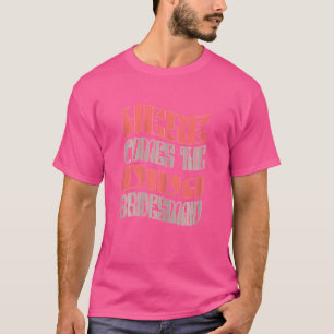 Camiseta Dama de honra feminina Diva retrô correspondente d