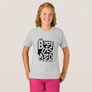 Camiseta Dama de honra Júnior Jr., cortejo de casamento