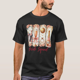 Camiseta Dama de Honra Noiva Esquadrão Coquete Festa de Des