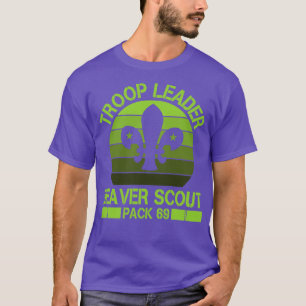 Camiseta Dama de vida selvagem 69 do Beaver Scout Pack líde