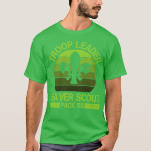 Camiseta Dama de vida selvagem 69 do Beaver Scout Pack líde
