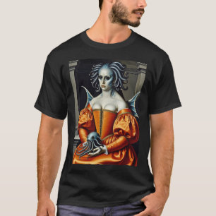 Camiseta Dama deep one uma cidadã assustadora de Lovecraft