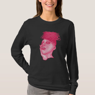 Camiseta Dama do Caos de Manga Longa Rosa