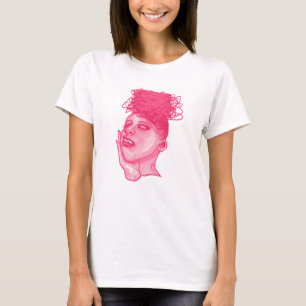 Camiseta Dama do Caos em Rosa