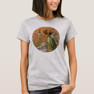 Camiseta Dama do Renascimento Capricórnio Fantasia Vintage 