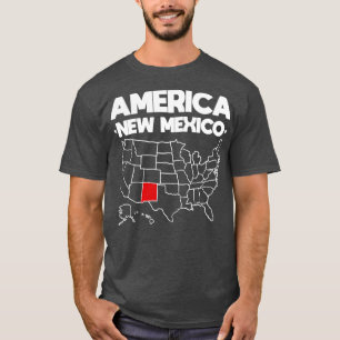 Camiseta Dama dos EUA Novo Estado do México