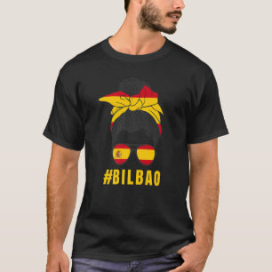 Camiseta Dama Espanhola de Bilbao Bandeira da Espanha Premi