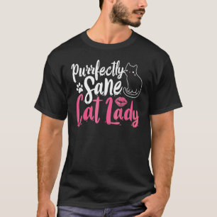 Camiseta Dama Felina Perfeitamente Sã Amor de Gato