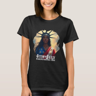 Camiseta Dama Liberdade Reimaginada – Uma Nova Face da Libe