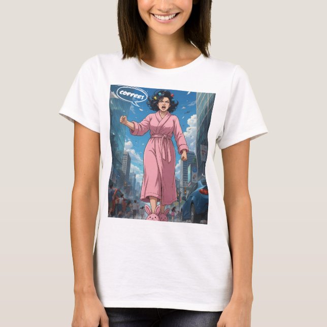 Camiseta Dama Quer Café (Frente)