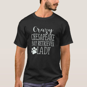 Camiseta Dama Retriever da Baía de Chesapeake Chessie Cacho
