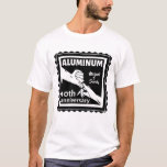 Camiseta Dama tradicional de 10 anos de casamento do ALUMÍN<br><div class="desc">Se quiser ajuda para personalizar este design, use o botão Perguntar a este designer, logo abaixo deste texto. Esta design tem uma ilustração vetorial de um marido e mulher de mãos dadas. Uma design romântica para o seu 10º aniversário de casamento. O presente tradicional para este aniversário é o ALUMÍNIO....</div>