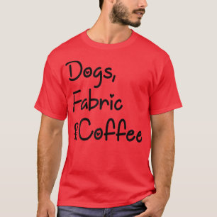 Camiseta Damas Cute Costura & Cachorros Senhoras de Patchwo