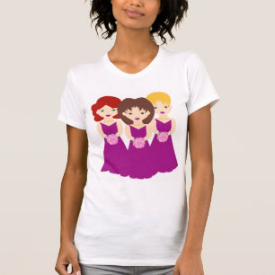 Camiseta Damas de honra com atitude