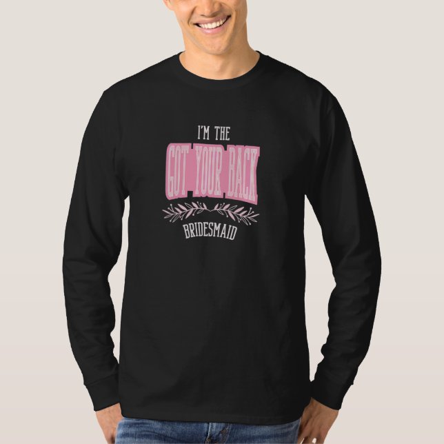 Camiseta Damas de Honra Dama de Honra Combinando Bacharel (Frente)