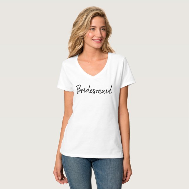 Camiseta Damas de Honra Despedida de Solteira (Frente Completa)