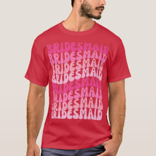 Camiseta Damas de Honra Eu Faço Equipe Retro Despedida de S