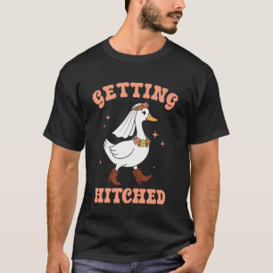Camiseta Damas de Honra Noiva Bebê Gansa Tolo Vaqueiras se
