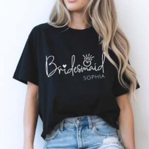 Camiseta Damas de Honra Personalizadas na Moda