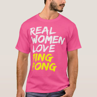 Camiseta Damas Dizendo Jogadoras Tênis Mesas Verdadeiras Ad