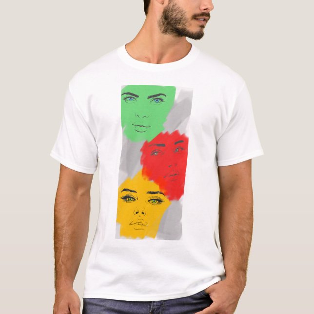 Camiseta Damas Faces T-Shirt (Frente)