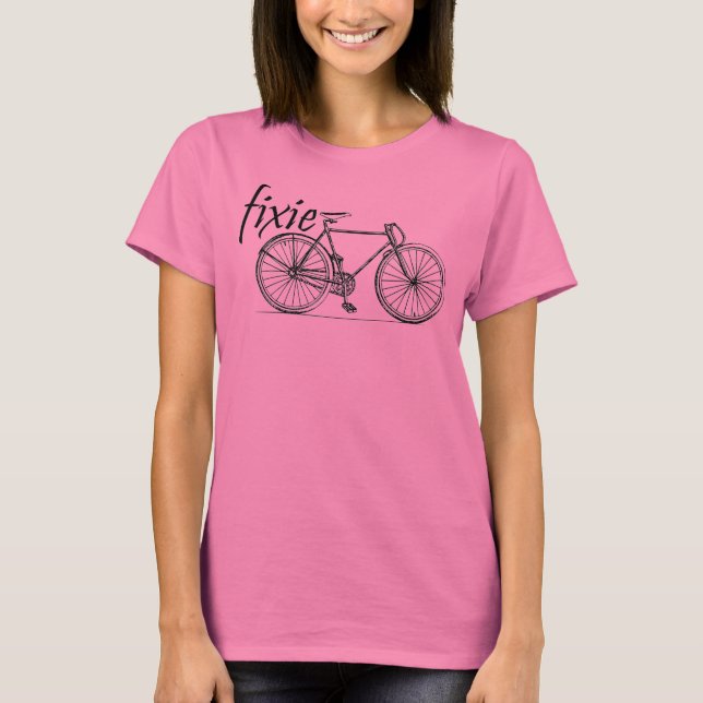 Camiseta damas fixie rider (Frente)