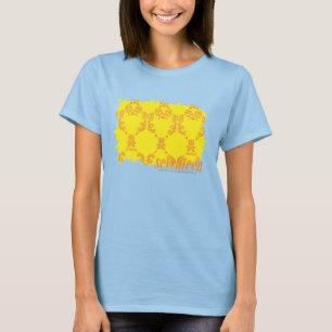 Camiseta Damasco 2 amarelos alaranjado