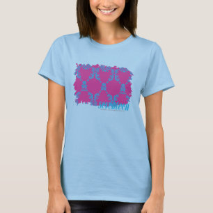 Camiseta Damasco 2 Aqua-Roxos