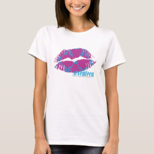 Camiseta Damasco Aqua-Roxo