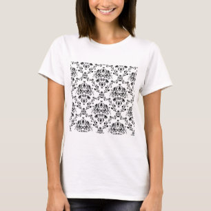 Camiseta Damasco branco e preto