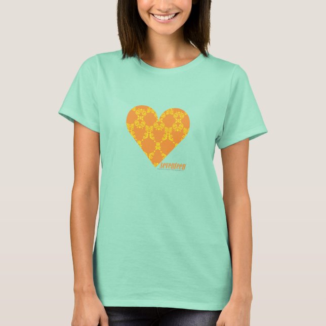 Camiseta Damask Orange-Yellow 2 (Frente)