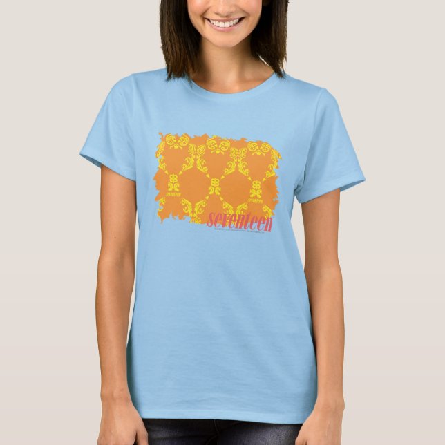 Camiseta Damask Orange-Yellow 4 (Frente)