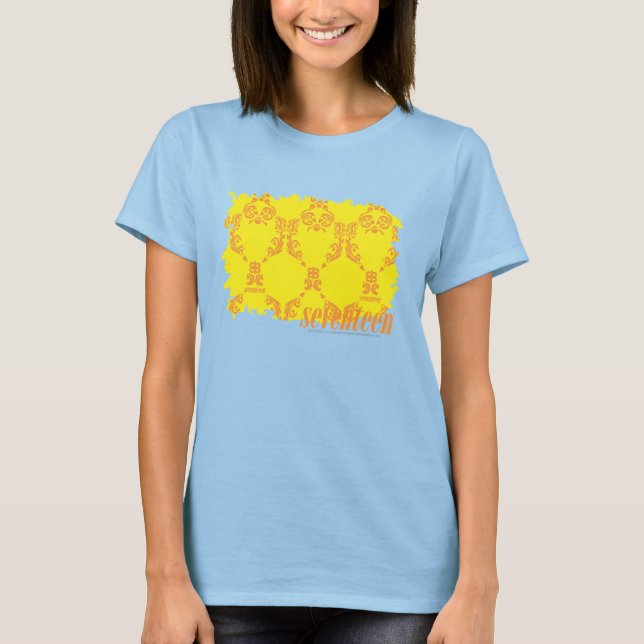 Camiseta Damask Yellow-Orange 2 (Frente)
