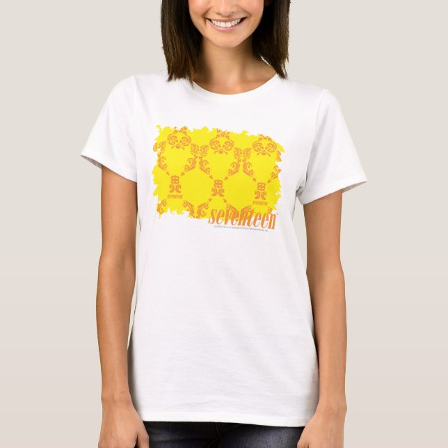 Camiseta Damask Yellow-Orange 2 (Frente)